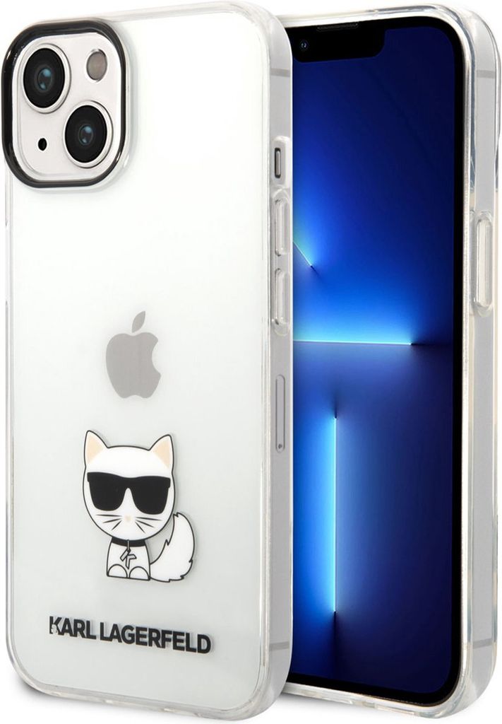 Karl Lagerfeld Choupette Körper Fall für Iphone 14 Plus - Transparent