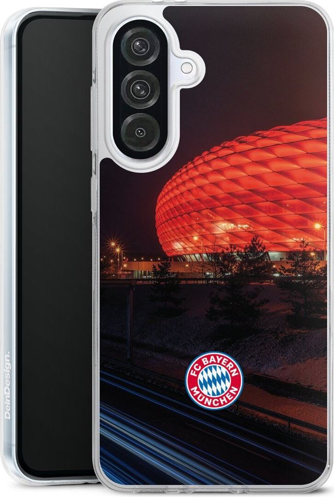 DeinDesign Handyhülle für Samsung Galaxy A56 5G Silikon Hülle Case Smartphone Schutzhülle FC Bayern München FCB Stadion