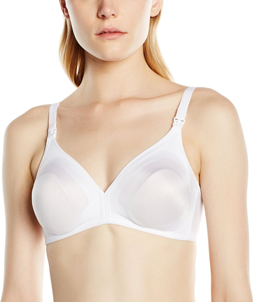 Triumph Mamabel Comfort N Ohne Bügel Damen BH Schwangerschaft, Größe: 80C, Farbe: Weiß (White)