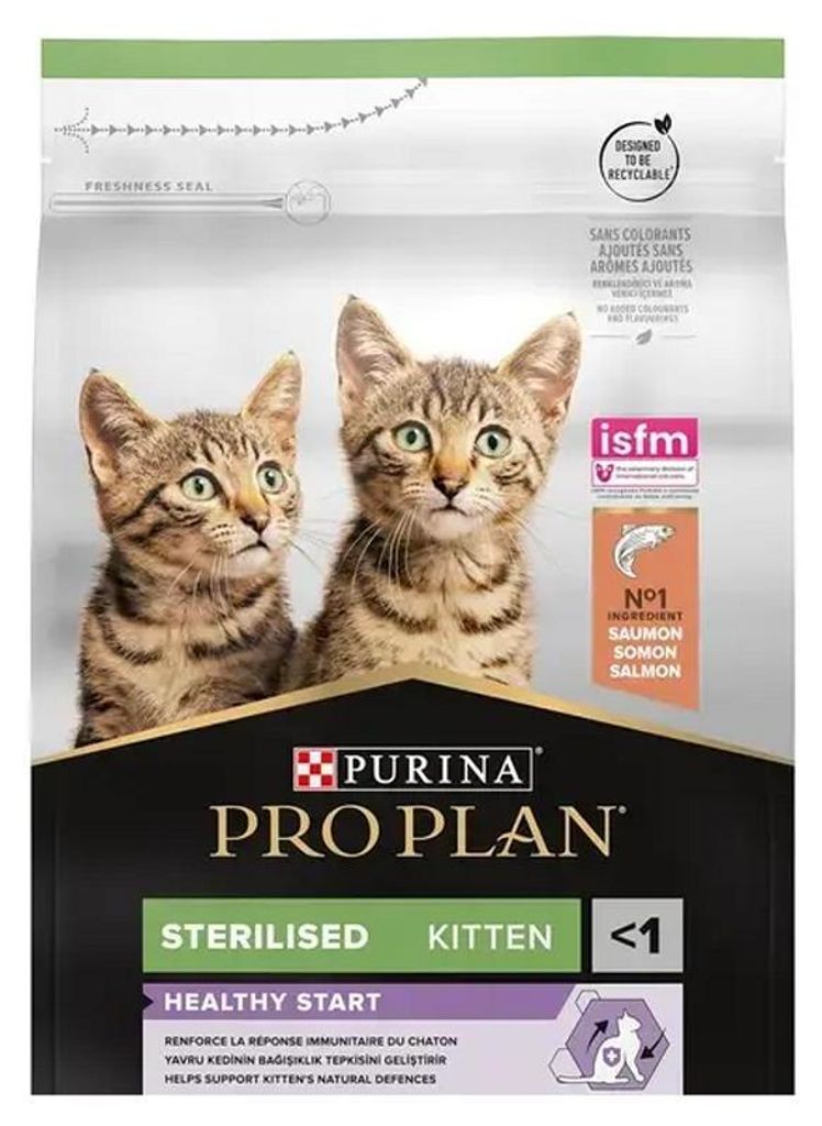 Purina Pro Plan Kitten Sterilised Lachs – 1,5 kg – Produktbild 