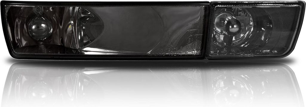 2x Klarglas Front-Blinker Nebelscheinwerfer Schwarz Smoke L + R für VW Golf 3