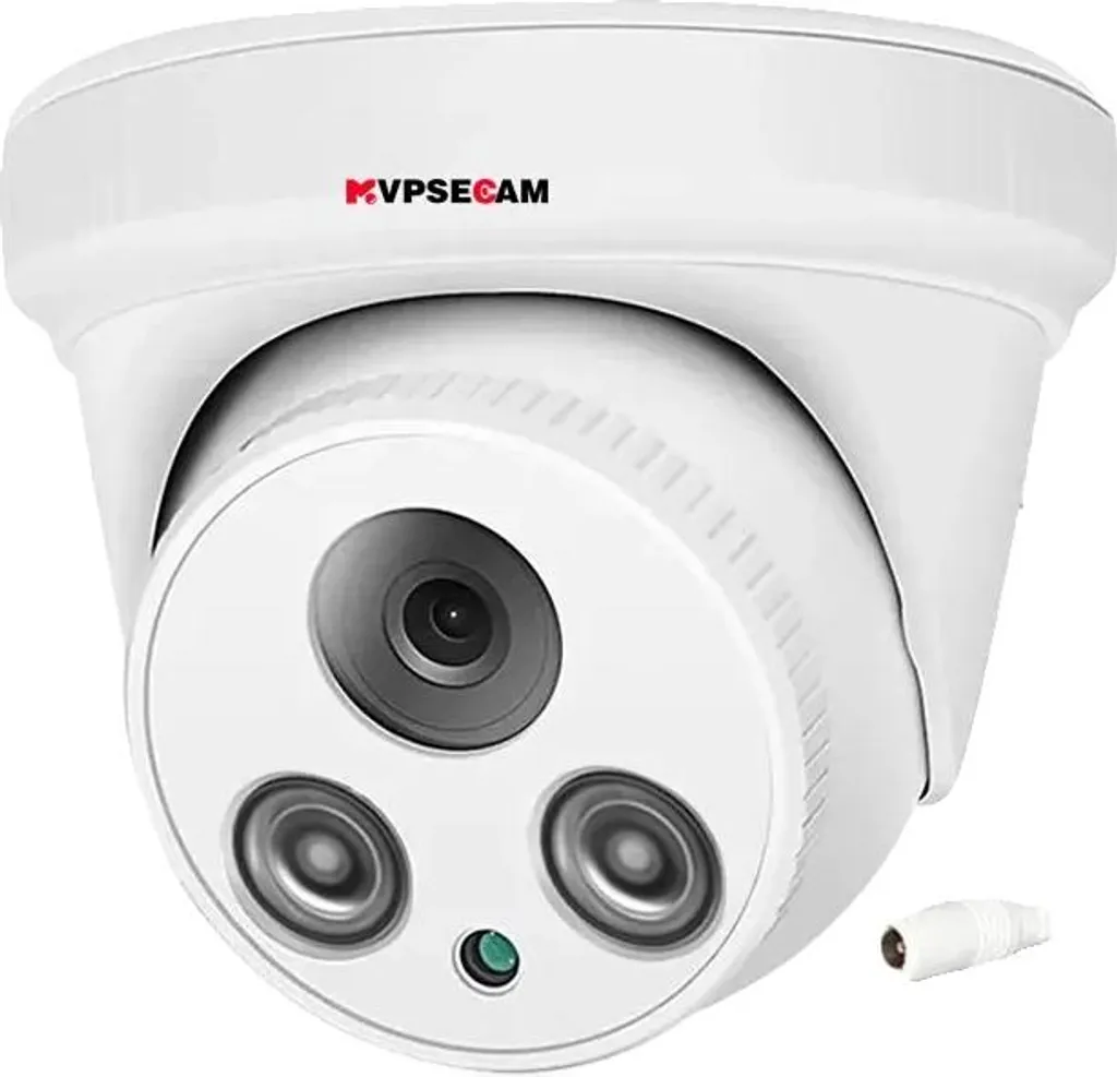 Caméra de surveillance IP 8MP avec vision nocturne et Wi-Fi blanc