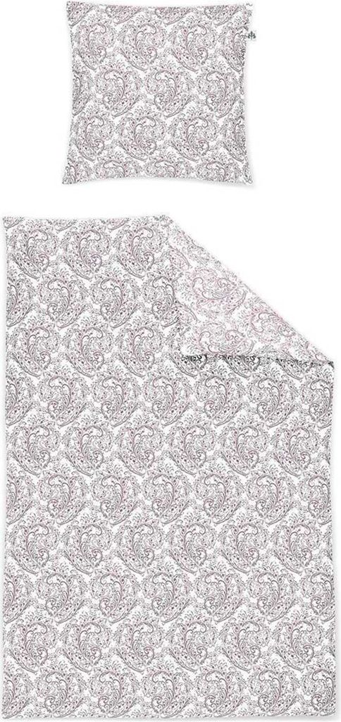 Irisette Capri Mako-Satin Bettwäsche 155x220 Paisley weiß pink 8746-60