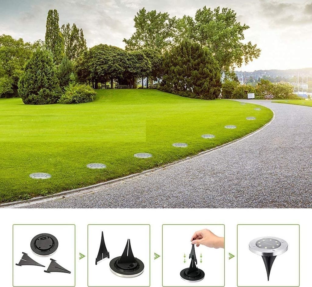 Speed 16 x LED Solarlampe Bodeneinbaustrahler Solar Produktbild 17