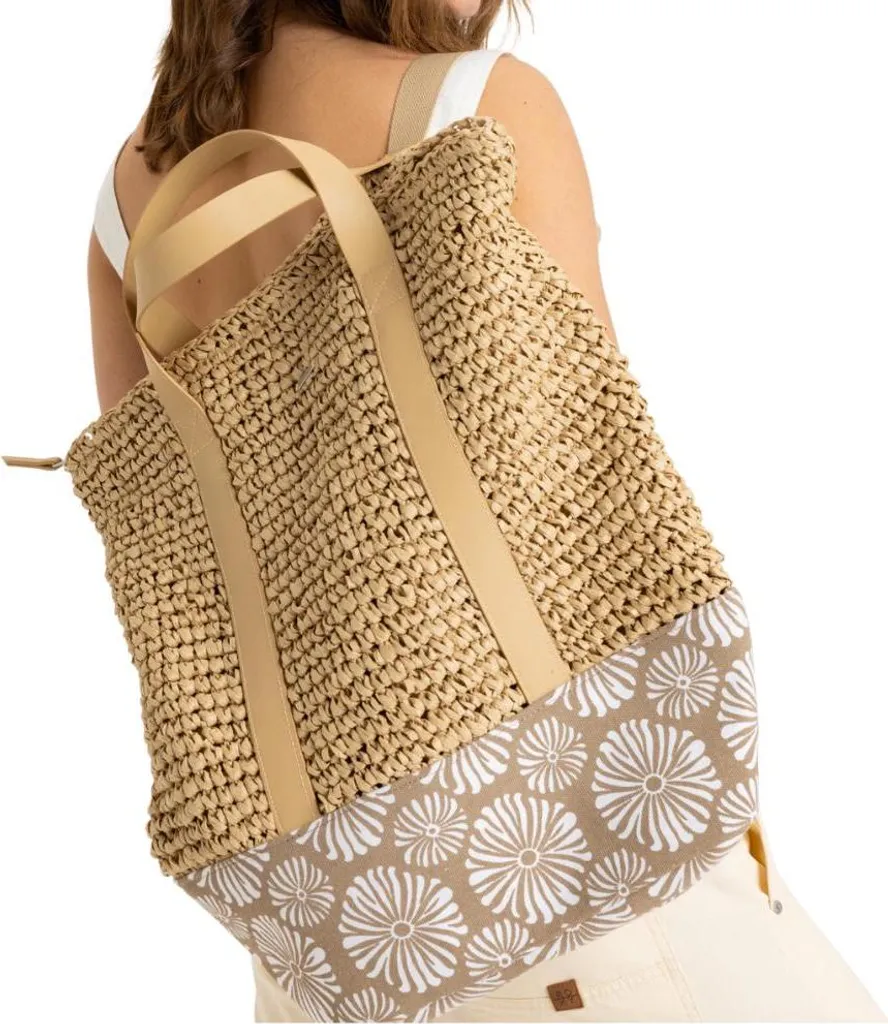 Sac Roxy Beach Lover Imprimé Portobella Tropical avec Large Capacité