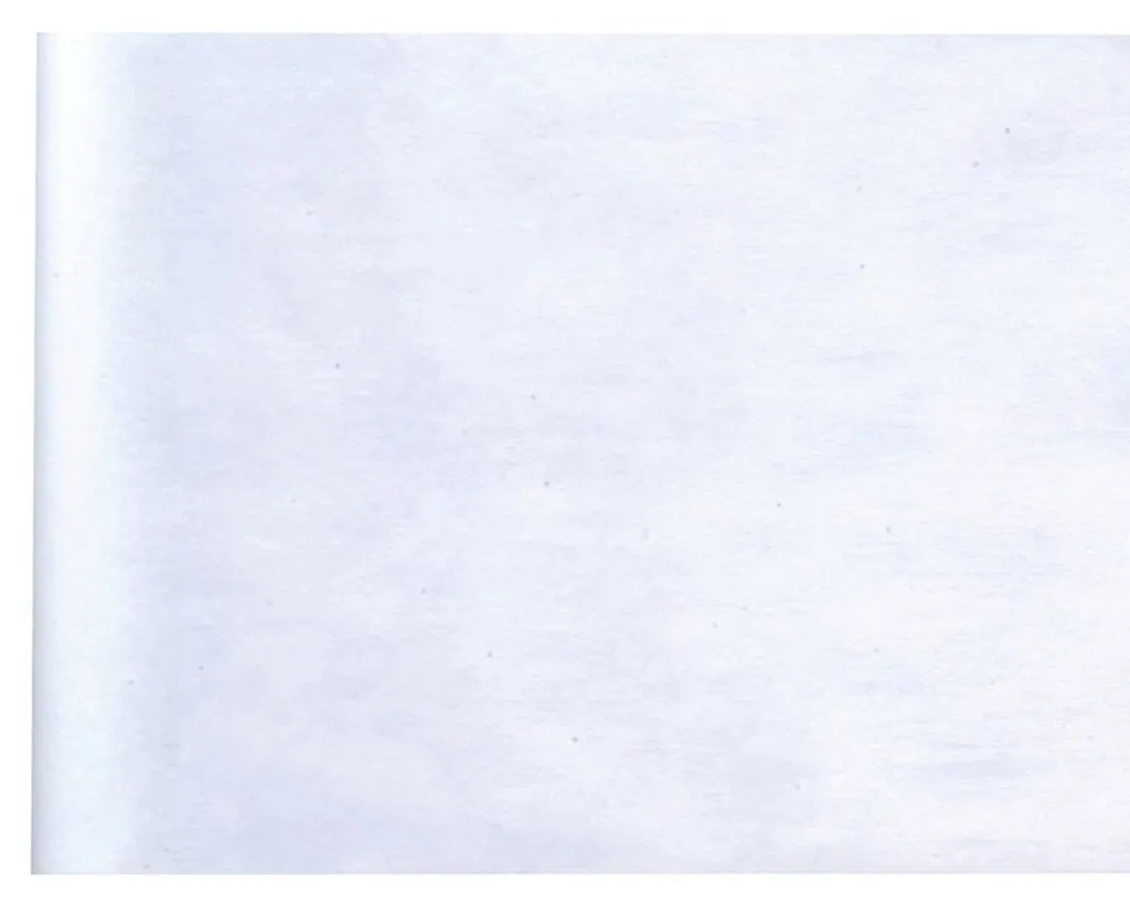 Chemin de table blanc intissé 30cm x 25m : déco sans plis et économique