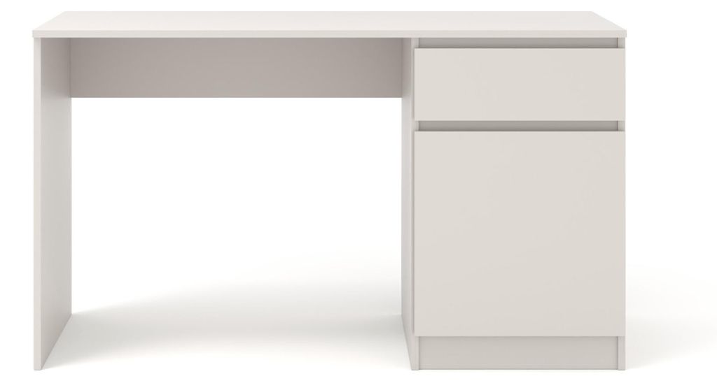 Homlando biurko MAJA 130 cm kaszmir z szufladą i szafką Zdjęcie produktu 