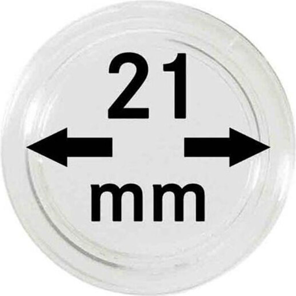 Lindner 2251021 Münzkapseln 21 mm-100er Pack Produktbild 