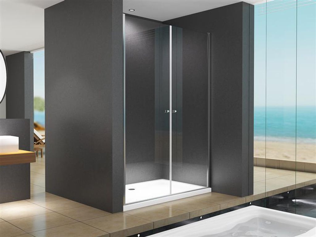 BuyLando Maja 135x195 cm Duschtür Nischdusche Klarglas