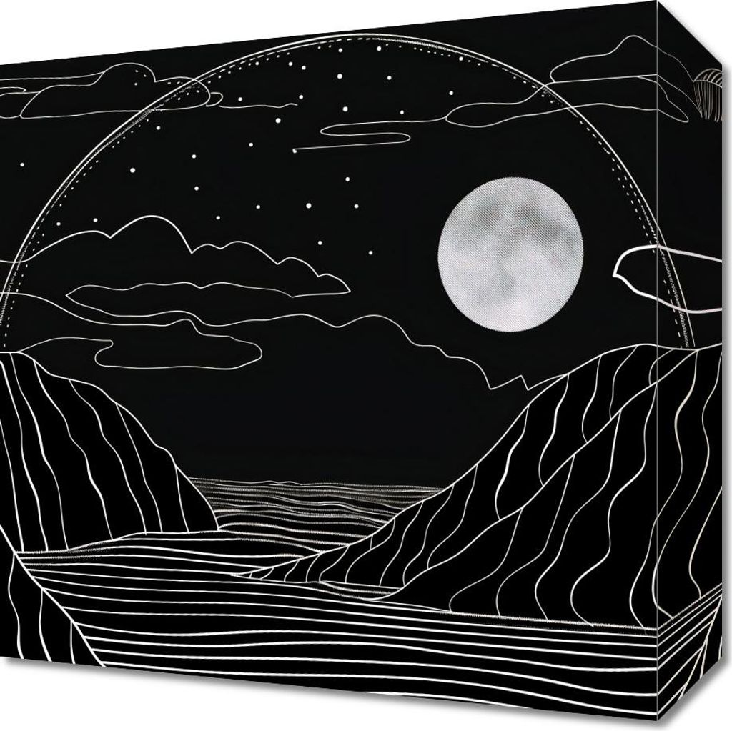 Bild 30x30cm Aura der nächtlichen Tropen