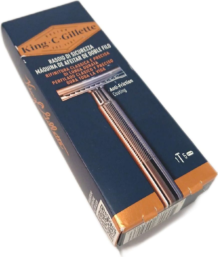 Gillette Rasierer Rasierbedarf King C Sicherheit 1 Griff 5 Stahl Klingen Pflegekomfort