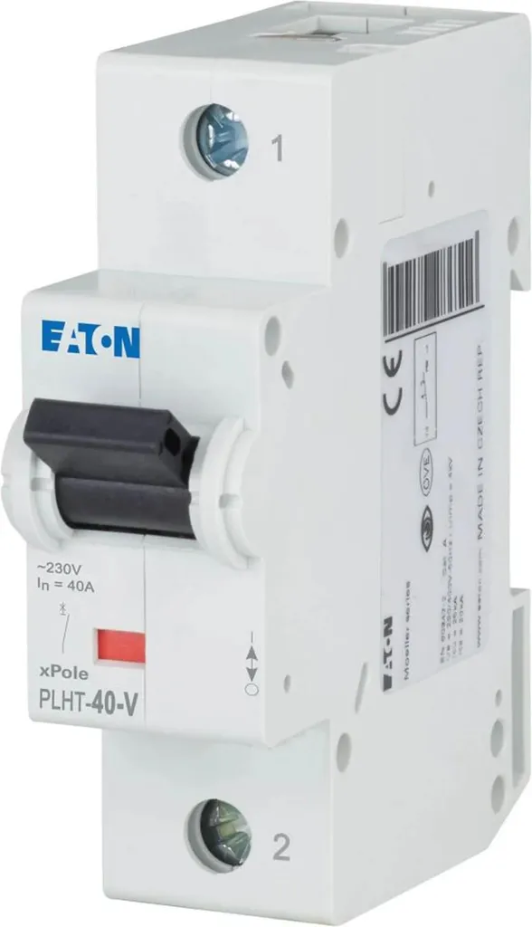 Interrupteur Automatique Eaton C 40A 1 Pôle Disjoncteur Modulaire Rail