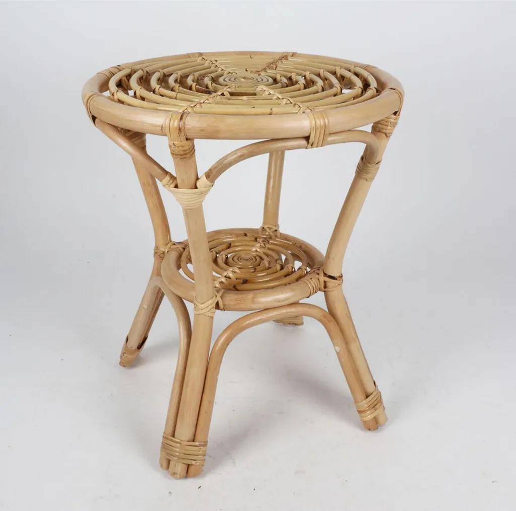Table basse gain de place en rotin DION - Solution déco petit appartement - 4