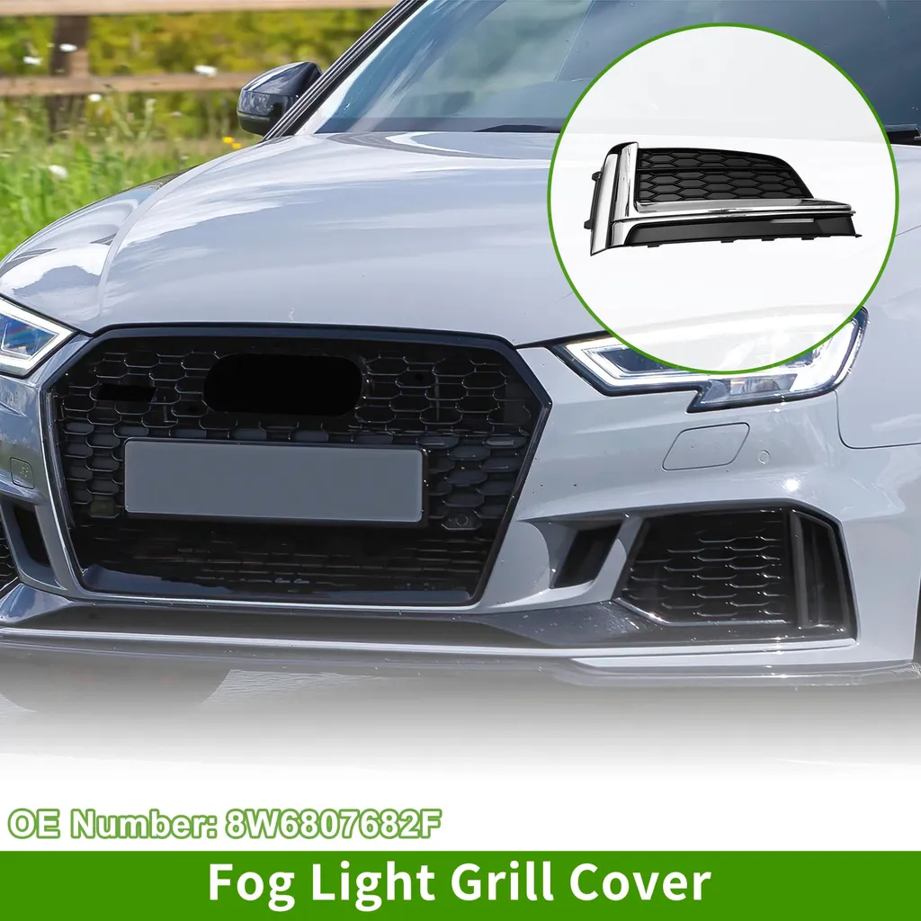 Grille antibrouillard avant droit en ABS noir pour Audi A5 S5 1 pièce