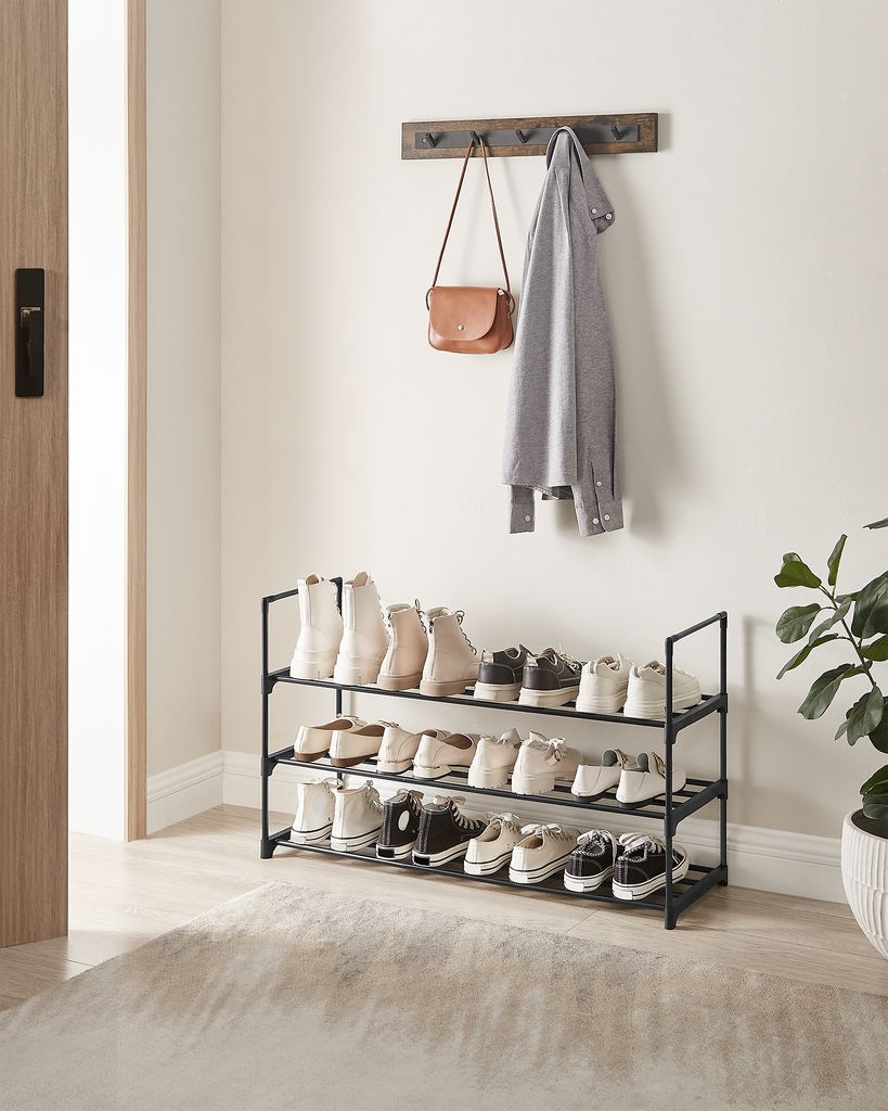 SONGMICS Étagère à chaussures avec 3 étagères, support à Image du produit 
