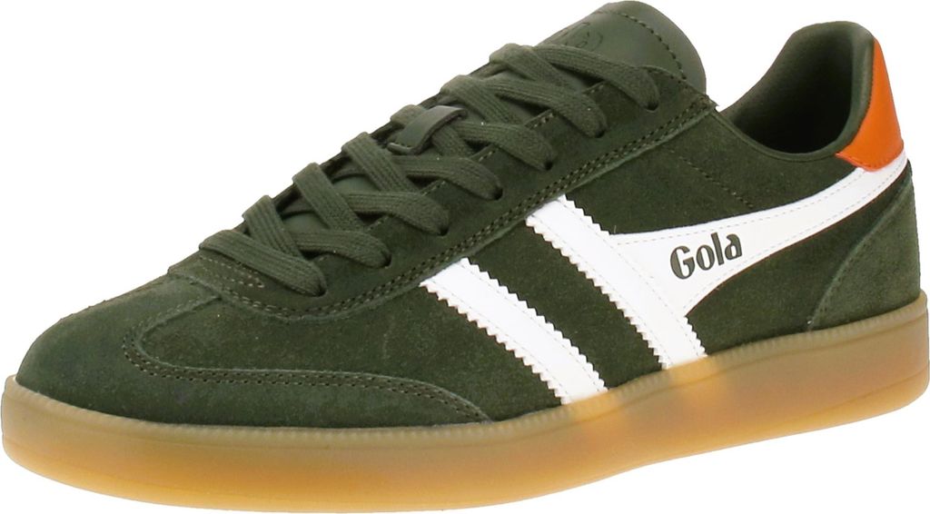 Gola Viper - Herren Sneaker - Dark-Khaki-White-Moody-Orange-Gum, Größe:45 EU