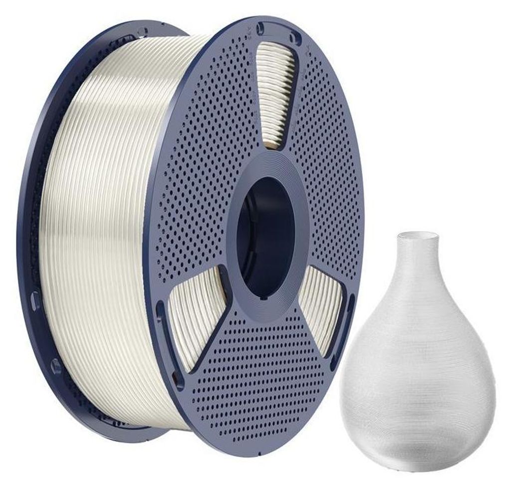Filamento PETG Sunlu, 1,75 mm, 1 kg - Colore: trasparente Immagine del prodotto 