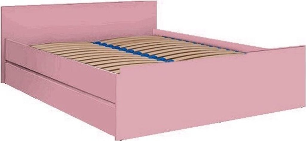Furniture24 Bett Cosmo Co16 Bettgestelle 160X200 Cm Mit Latterost Ehebett Schlafzimmer Helle Rosa