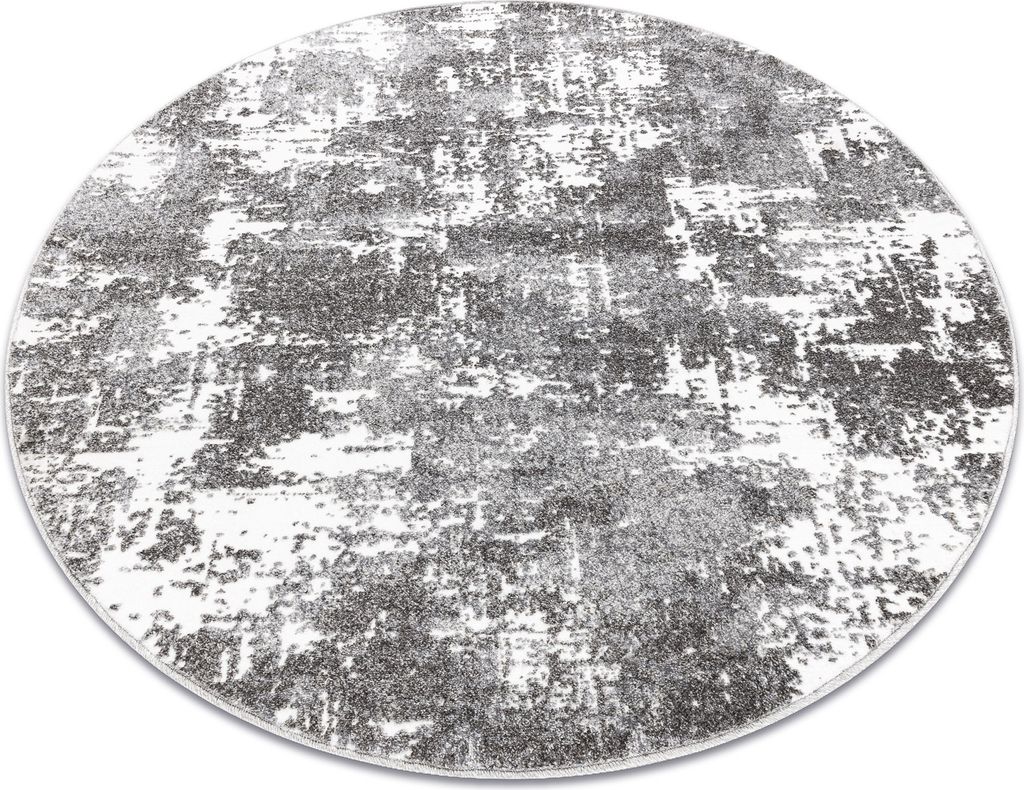 Teppich MATEO 8038/644 Kreis Modern vintage - Strukturell grau Grau rund 160 cm
