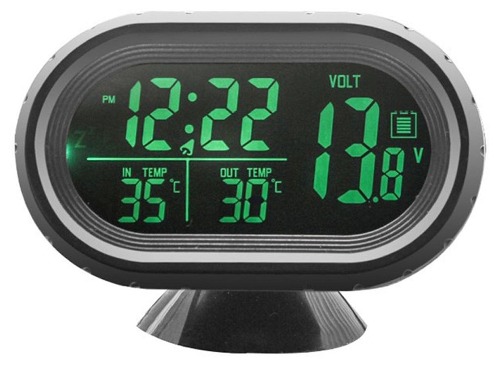 Autouhr Thermometer Voltmeter Messgerät 3 in 1