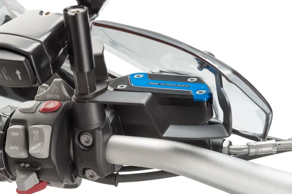 Couvercle de Réservoir Frein Avant Puig en Aluminium Bleu BMW R1200GS