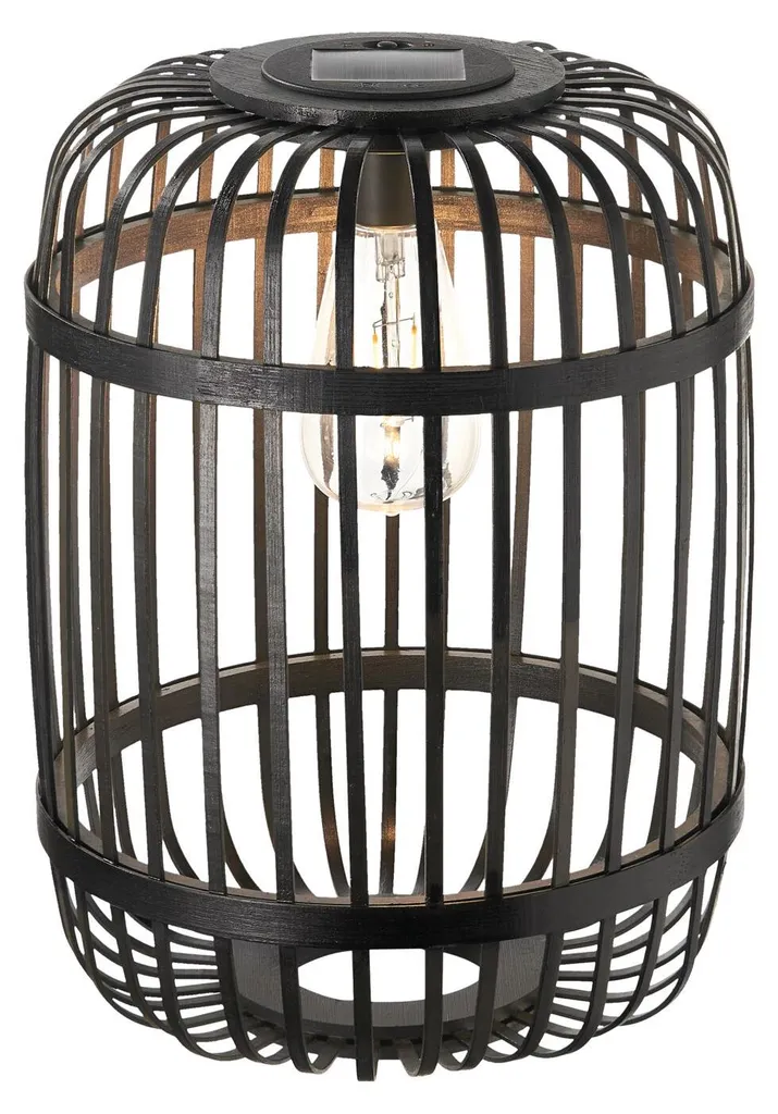 Lanterne Solaire de Jardin Décorative IP44 Sunshine Ray en Métal Noir