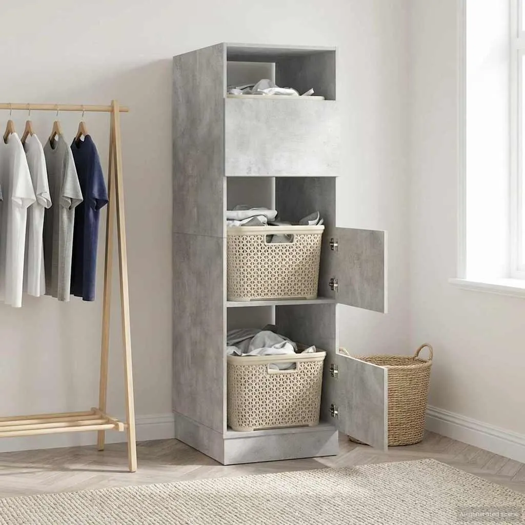 Armoire à linge haute contre le désordre pour buanderie propre et ordonnée