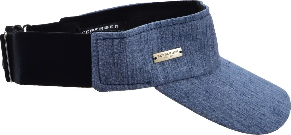 Casquette Seeberger bleue : fini les cheveux décoiffés grâce au look chiné