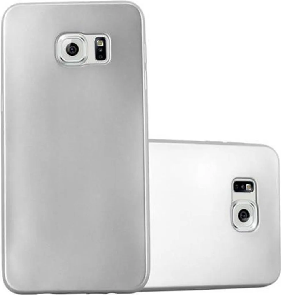 Cadorabo Custodia Samsung Galaxy S6 EDGE PLUS Argento - Silicone TPU