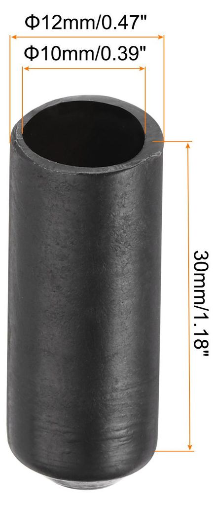 15 Stš¹ck 30mm L?nge Schrumpfendkappen 10mm ID, 2:1 Verh?ltnis Gummi Endkappen Schwarz Schrumpfkappen mit Kleber, Gummikappen Hitzebest?ndige Sch...