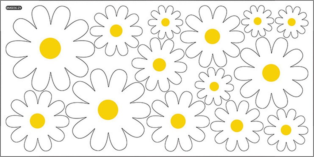 Wandaufkleber, abnehmbar, selbstklebend, PVC, für Wohnzimmer, kleines Blumenmuster, Wandkunst, Hintergrund, Aufkleber, Heimdekoration