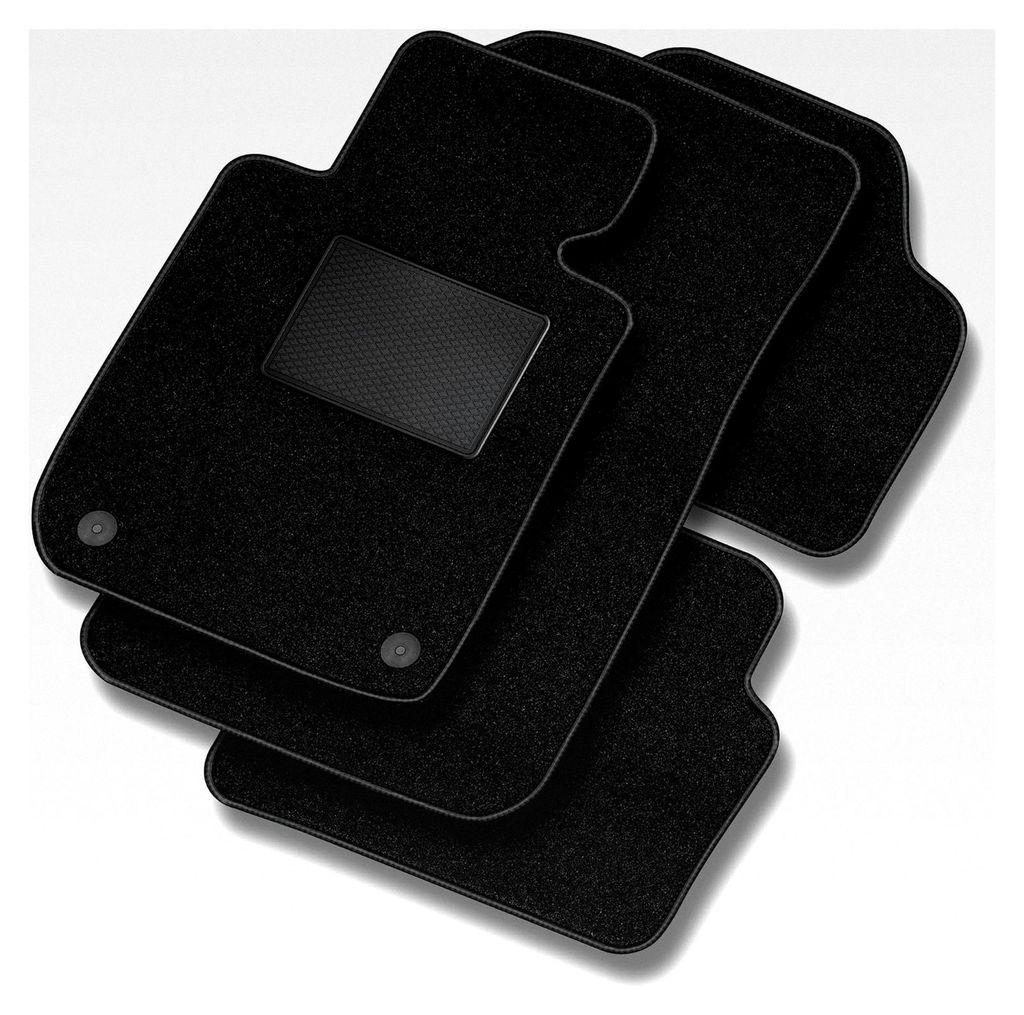 Basic Velours-Fußmatten für Mitsubishi Space Star ab 2014 nach Facelift - Material, Schwarz