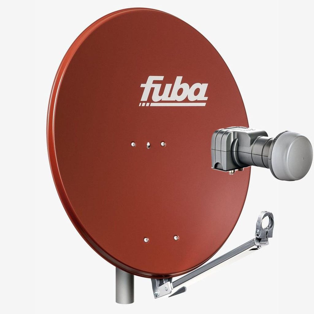 Fuba DAL 802 R Sat Anlage Antenne Schüssel Spiegel Twin LNB DEK 217 2 Teilnehmer