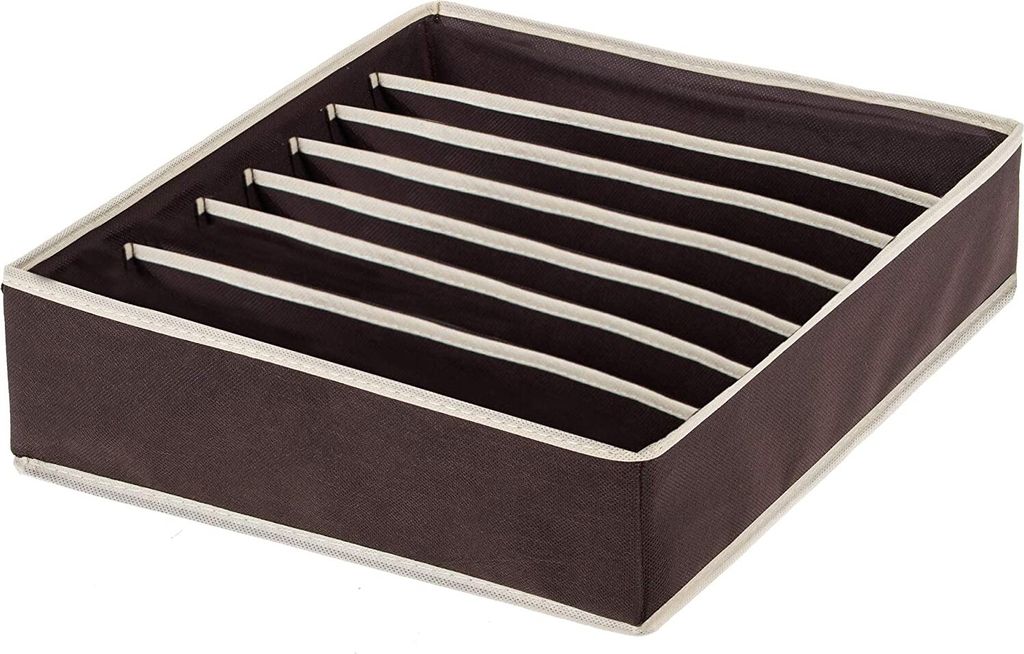 SPRINGOS Aufbewahrungsbox, 7 Zellen, Schublade, Organizer für Socken, Krawatten Unterwäsche, kleine Zubehörteile, Ordnungssystem, Organizer zum ...