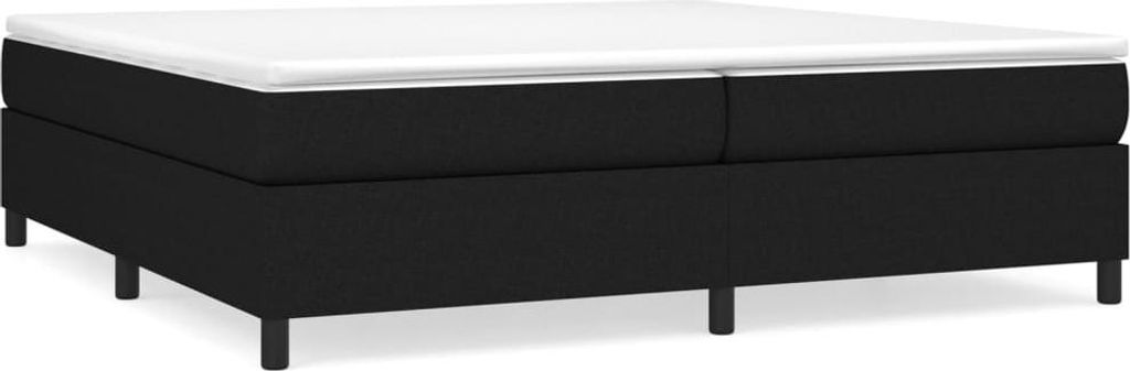 vidaXL Boxspringbettgestell Schwarz 200x200 cm Stoff Produktbild 