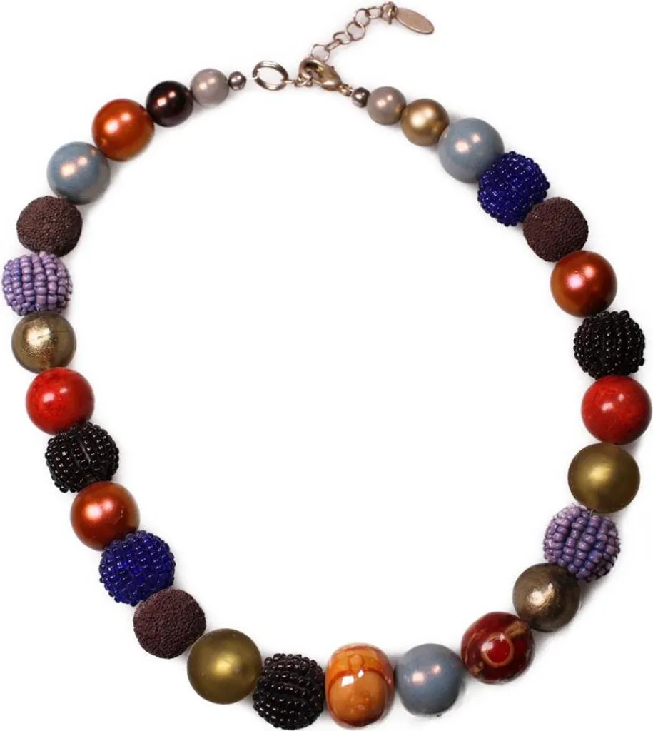 Collier Stephisimo en Résine et Métal Design Géométrique New Bowls II