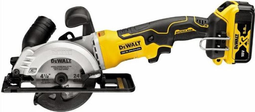 DeWALT DCS571P2, Holz, Gelb, 11,5 cm, 4500 RPM, 4 cm, 102 Produktbild 