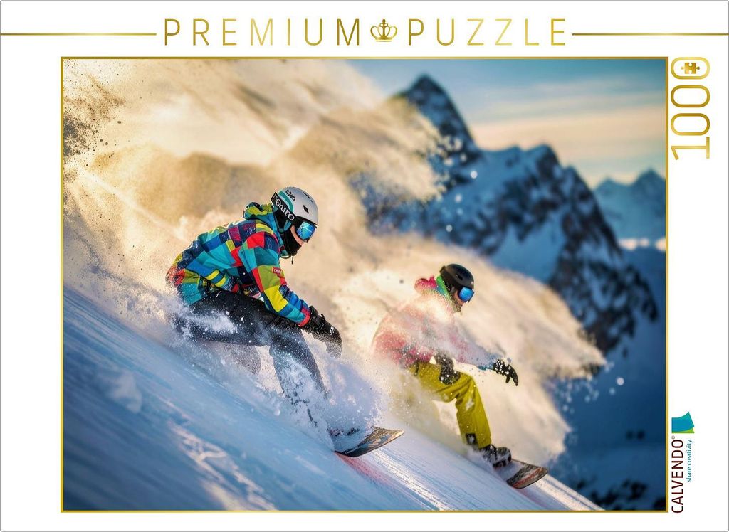 CALVENDO Puzzle Mehr Flow. Mehr Speed. Mehr du. | 1000 Teile Lege-Größe 64x48cm Foto-Puzzle für glückliche Stunden