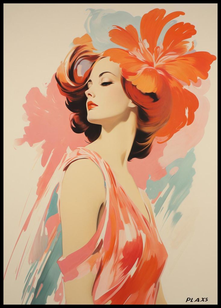 Plakat 67,5x95cm Blumenmelodie