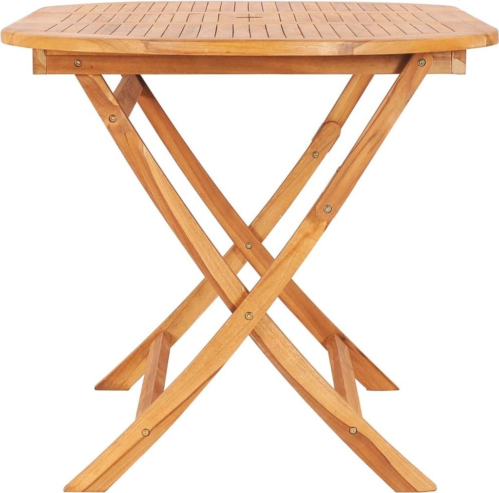Möbel Esstisch/Outdoor Tisch - Gartentisch - moderne Design - Balkontisch - Klappbar 160×80×75 cm Massivholz Teak Top4073531