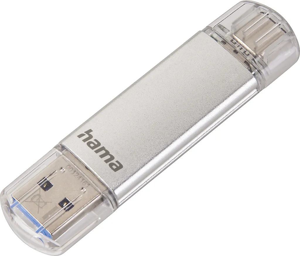 hama 00181075 hama Unità flash USB C-Laeta argento 256 GB