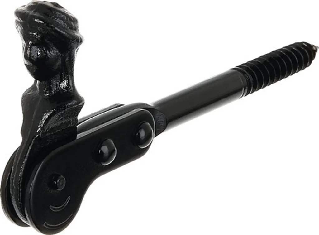 Bloquer vos volets avec le support en acier noir - Arrêtoir porte 150mm