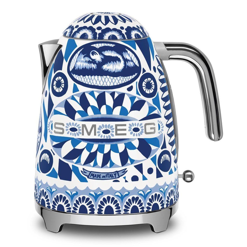 SMEG Wasserkocher Edelstahl 1,7 L Fassung, 2400 W, Wasser Kocher, 2400,00 W, 360° Basis, BPA- Frei, elektrischer ( Dolce Gabana )