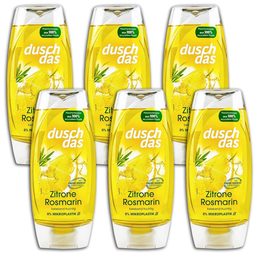 Duschdas Duschgel Zitrone & Rosmarin 6 x 225 ml