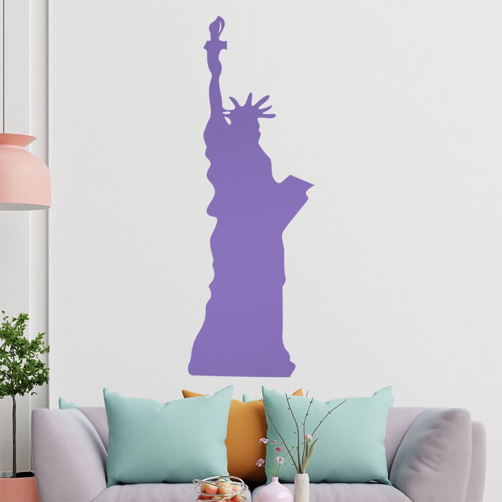 KIWISTAR Freiheitstatue - New York Liberty USA Wandtattoo in 6 Größen - Wandaufkleber Wall Sticker - Dekoration, Küche, Wohnzimmer, Schlafzimmer...
