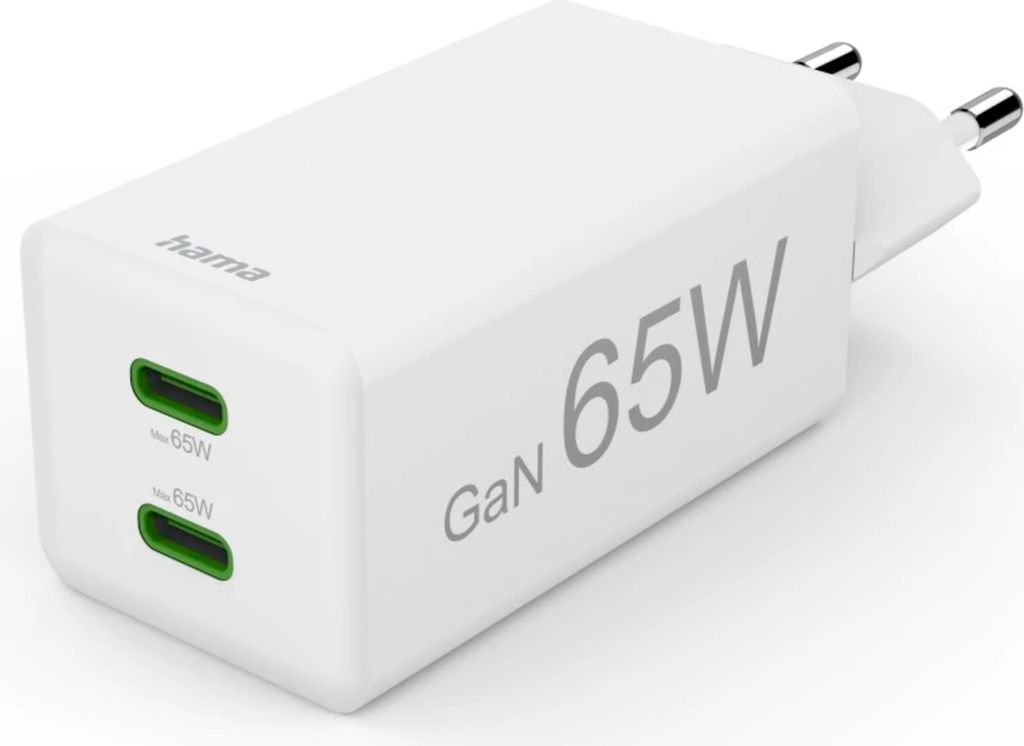 hama 00201994 hama Adaptateur de charge GaN blanc, 65 Watt Image du produit 