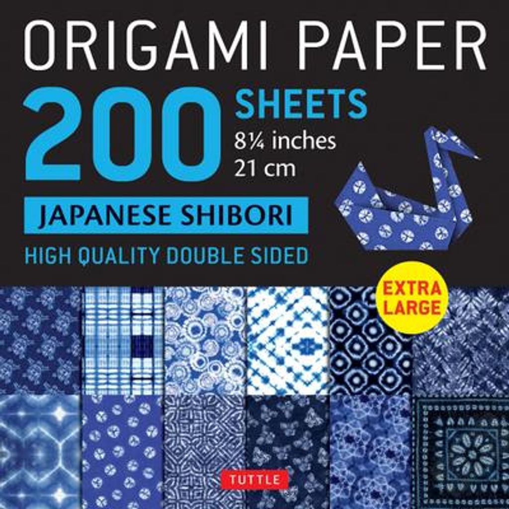 Origami Paper 200 Sheets Japanese Shibori 8 1/4 (21 CM) Obrázok produktu 