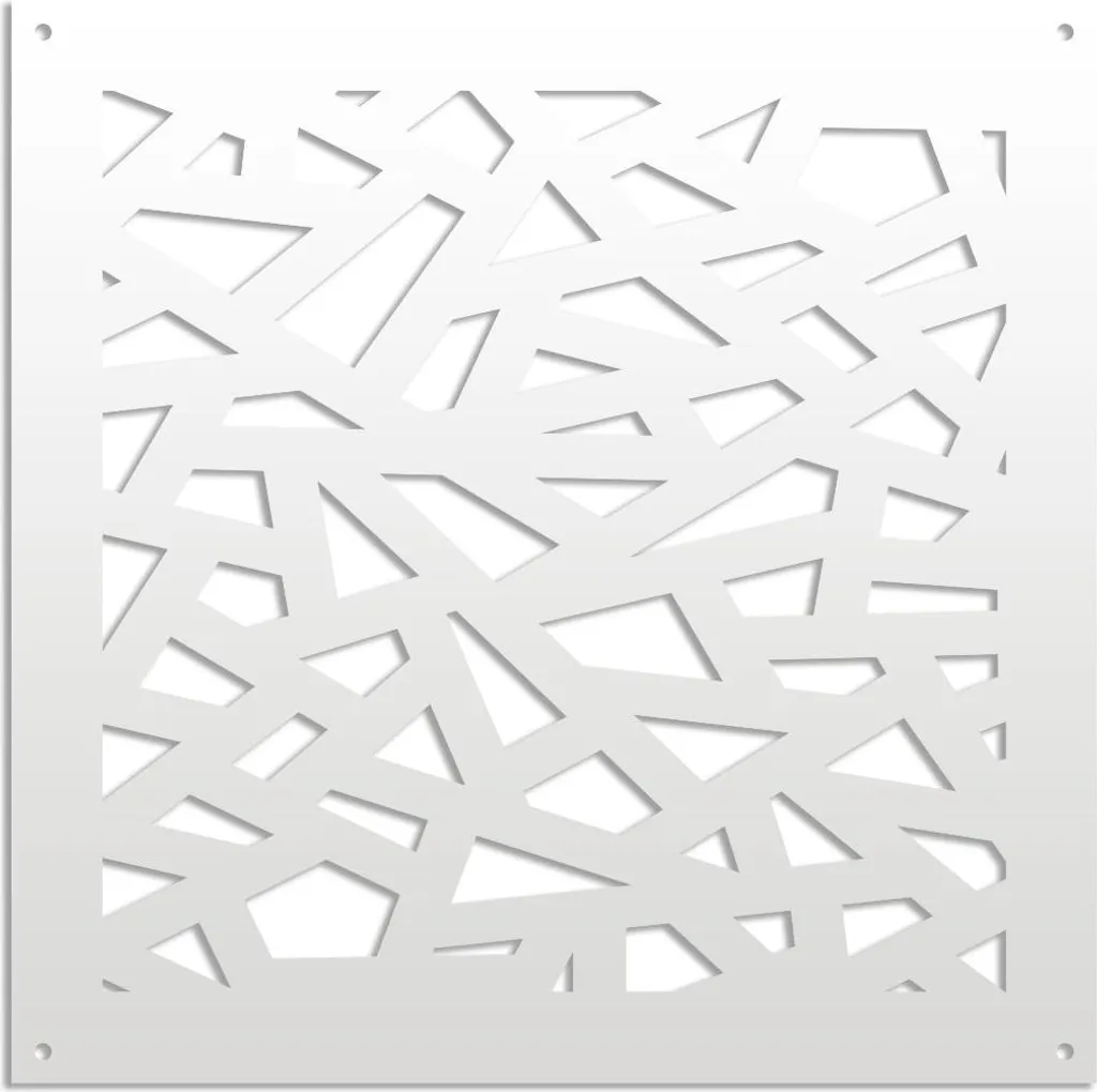 APOCALYPSE Pannello PVC Traforato Bianco 48x48 cm - Parasole Decorativo