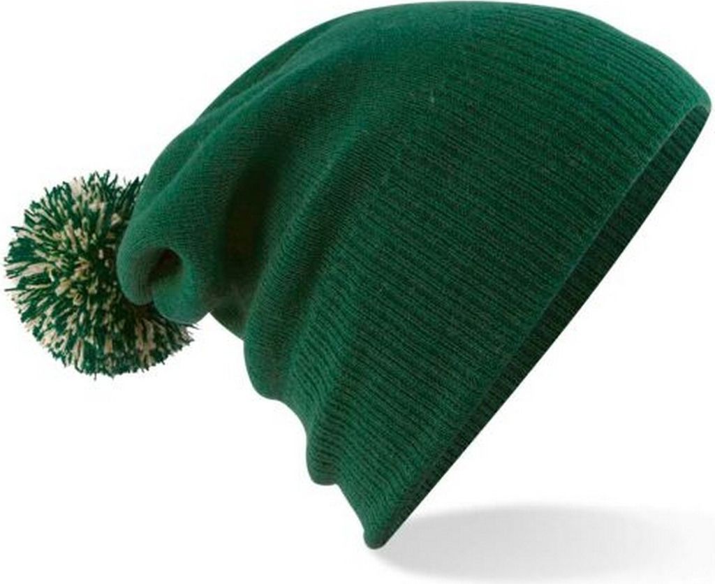 Beechfield - Mütze für Herren/Damen Uni BC4657 (Einheitsgröße) (Flaschengrün/Naturweiß)