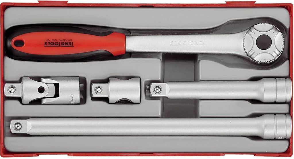 Teng Tools Schnappknopf-Set mit Vierkantschaft 1/2 TT1205 03570108 5020385010314